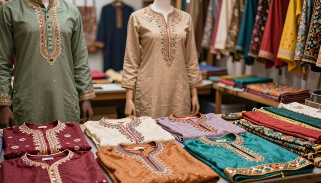 TYPES OF EMBROIDERY in mens kurta