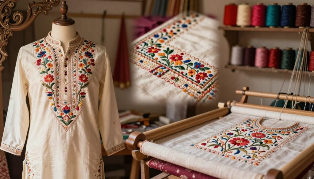 popular embroidery techniques for mens kurta popular embroidery techniques for mens kurta