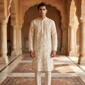 Ivory Heritage Botanical Designer Kurta